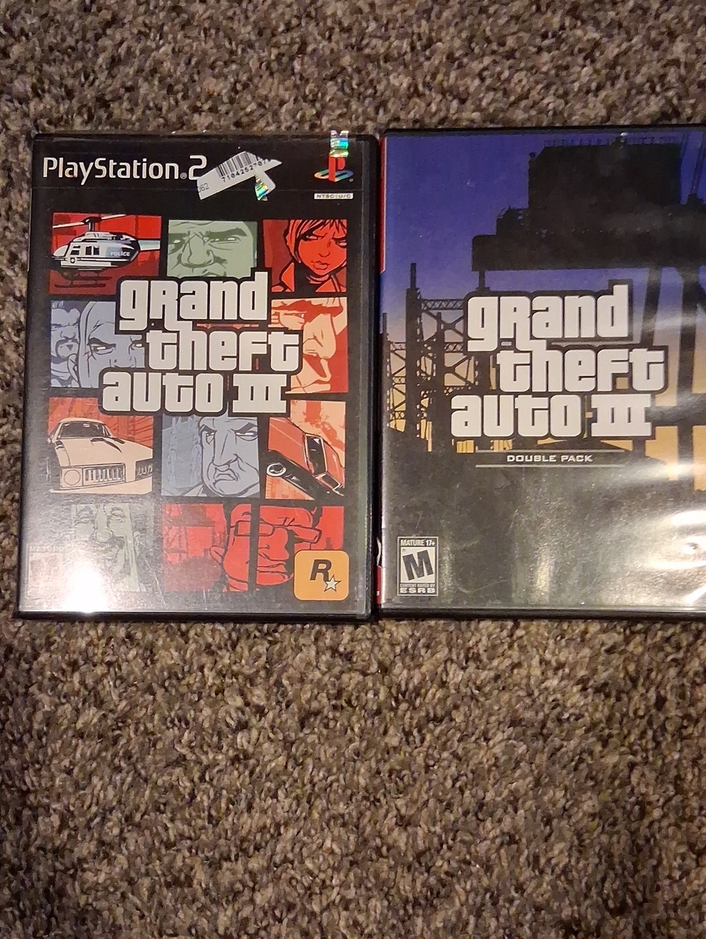 Sony PlayStation 2 Grand Theft Auto III Duo - Black & Red Covers